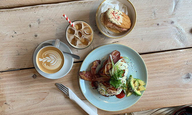 Brunch at Two Pups Coffee
